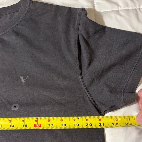 American Eagle charcoal Gray Henley T-Shirt - Picture 6 of 8